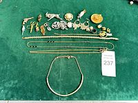 All items laid out to show full lot and relative sizes