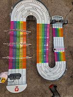 Full assembled U-shaped rainbow track with guardrails