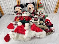 Group shot of all plush items and accessories laid out