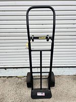Full view of Milwaukee hand truck standing upright