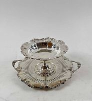 Both silver-plated pieces together showing overall design