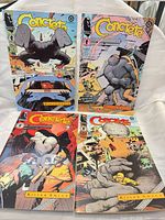 Front covers of all four Concrete “Killer Smile” issues