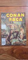 Full front cover of Conan Saga #51 showing title, artwork, issue number