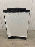 Front view of easel with flip-chart pad attached