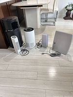 Front view showing five visible appliances