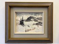 Framed painting full view