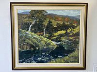 Full framed view of Douglas Rickard oil painting