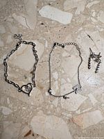 Overview of all three jewellery pieces