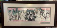 Full view of framed LeRoy Neiman lithograph showing artwork, matting, and frame