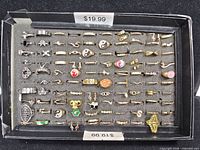 Full view of tray with rings