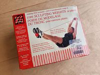 Front of Bally Total Fitness core sculpting weights kit box