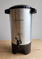 Front view of Hamilton Beach urn