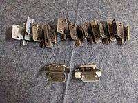 All 13 hinges laid out