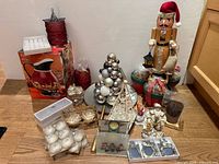 Group shot of all Christmas decor items