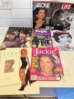 All magazines and programs laid out