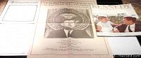 A document featuring a photo of JFK with the United States Presidential Seal and text referencing a memorial for John F. Kennedy.