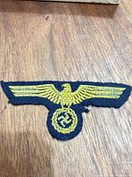 Front view of embroidered Heer breast eagle patch