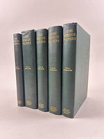 Front view of all five Simcoe Papers volumes showing uniform bindings