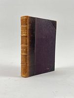 Spine and boards of bound volume