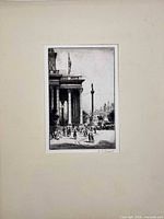 Etching matted overall view