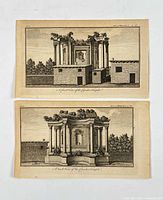 Both engravings side by side showing overall condition and titles
