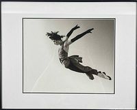 Framed silver print photograph showing full image with mat and frame