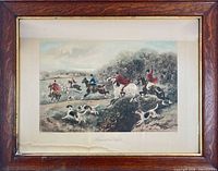 framed lithograph full view showing artwork, mat, frame