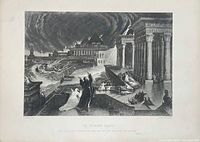 Full sheet view showing entire engraving, margins and title