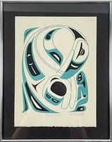 Framed silkscreen print in full view