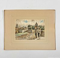 Full view of matted watercolour