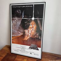 Framed Star Wars poster full view