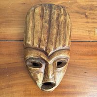 Front view of carved mask