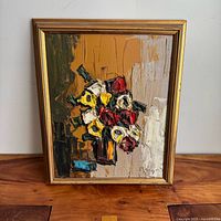 Full view of framed painting