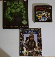 Front covers of the three books