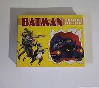 Front cover showing title, characters and Batmobile artwork