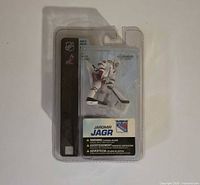 Front view of sealed McFarlane Jaromir Jagr action figure in packaging