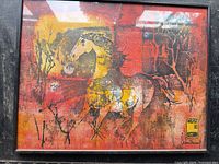 Full view of framed Lebadang print