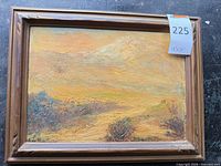 Framed painting front view