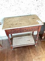 Overall view of side table front