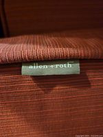 Allen + Roth fabric tag on cushion