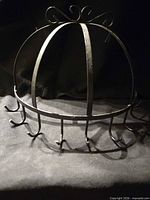 front view showing dome shape and hooks