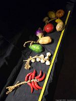 Full length of vegetable rope with tape for scale