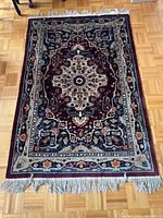 Full view of the rug showing overall design and size