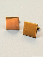 Front view of both square cufflinks