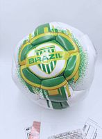 Brazil crest side of autographed ball