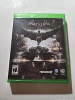 Front view of sealed Batman Arkham Knight Xbox One game case