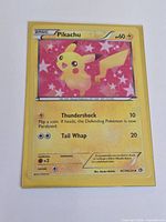 Front view of Pokémon Pikachu holographic card RC7/RC25 in sleeve