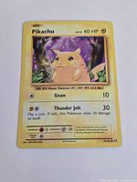 Front of Pikachu Cracked Ice Holo card showing artwork, stats and card number