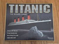 Front of Titanic board game box