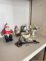 All items grouped on shelf for overview